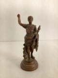 Small Bronze Augustus of Prima Porta Replica Statue