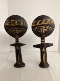 Two Akuaba Doll Fertility Statues