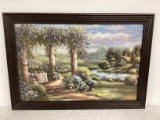 Framed Textured Garden Print Board by B. Brown