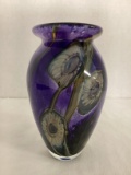 Signed and Dated Art Glass Vase