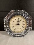 West Germany Staiger Quartz Clock in Crystal Housing