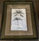 Large Mounted and Matted Palm Tree Print