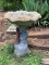 Concrete Squirrel Design Bird Bath
