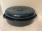 Large Enameled Metal Roasting Pan
