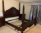 King Size Four Poster Bed with Wood Rails