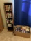 DVD and Blue Ray Movies with Five Tier Shelf