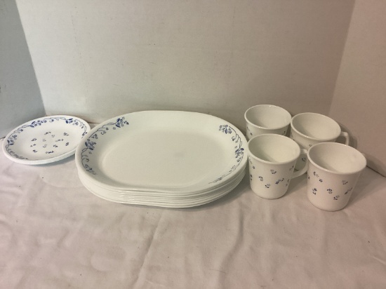 15 Pieces of Corning Ware Corelle Provincial Blue Dinnerware