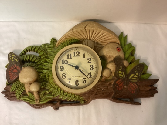 Burwood New Haven Quartz Mushroom Wall Clock