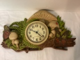 Burwood New Haven Quartz Mushroom Wall Clock