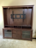 Entertainment Cabinet with Lower Storage and TV Hanger