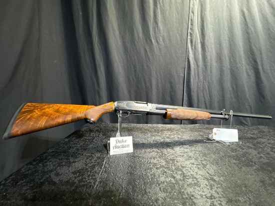 WINCHESTER MOD 12 12 GA SOLID RIB FULL CHOKE WITH ENGRAVING SN#1424483