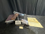 COLT WOODSMAN BULLSEYE MATCH TARGET 22 CAL WITH ELEPHANT EAR GRIPS IN ORIGAL BOX WITH TOOLS AND