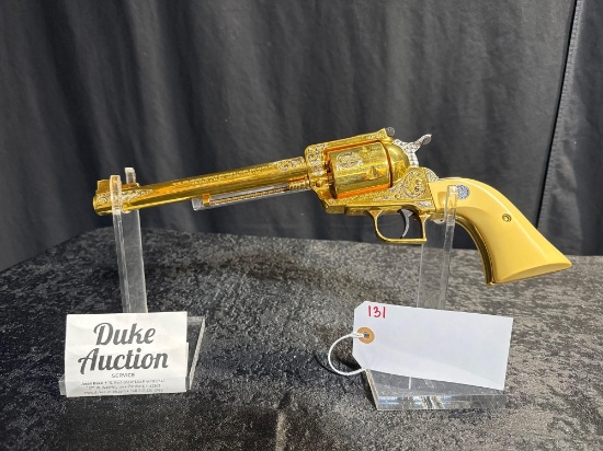 RUGER NEW MODEL BLACKHAWK 44 MAG GOLD PLATED AND ENGRAVED 51ST ANNV STURGIS BLACK HILLS 1991 NO 38