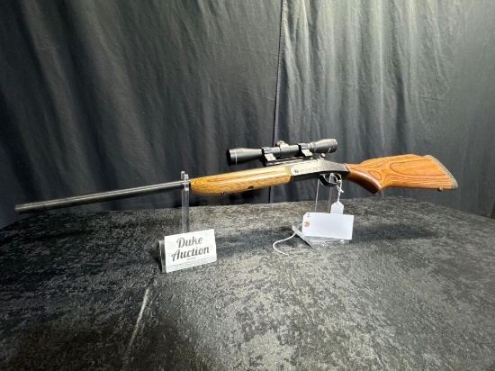 NEF 243 CAL HANDI RIFLE WITH TASCO PRONGHORN SCOPE SN#062311