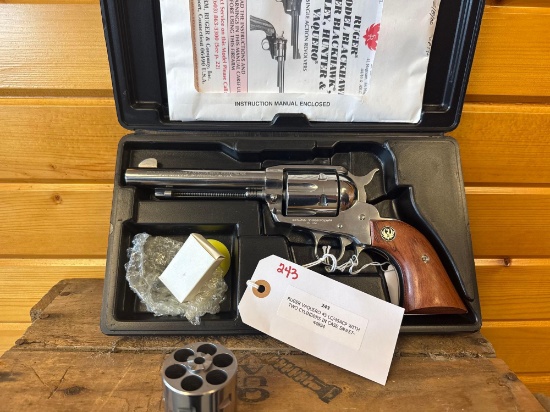 RUGER VAQUERO 45 LC/45ACP WITH TWO CYLINDERS IN CASE SN#57-44894