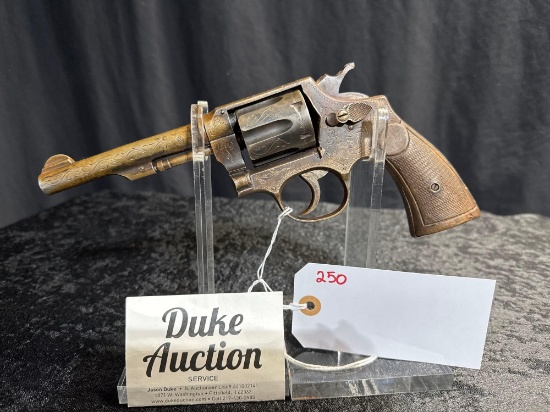 MANUEL ESCODON EIBAR MOD 1924 REVOLVER 32 WIN 32-20 CAL ENGRAVED SN#N22515