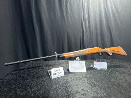 REMINGTON MOD 700 270 WSM NWTF 2006 GUN OF THE YEAR IN CASE CUSTOM MAPLE WOOD SN#WTO62032