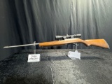 RUGER 10-22 22 CAL DELUXE STAINLESS LONG BARRELL WITH SCOPE SN#258-18095
