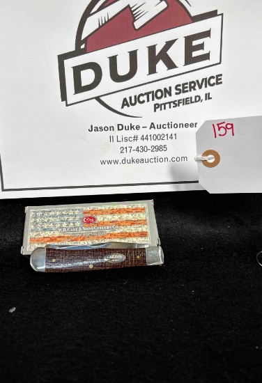 Case XX Brown Burlap Trapper