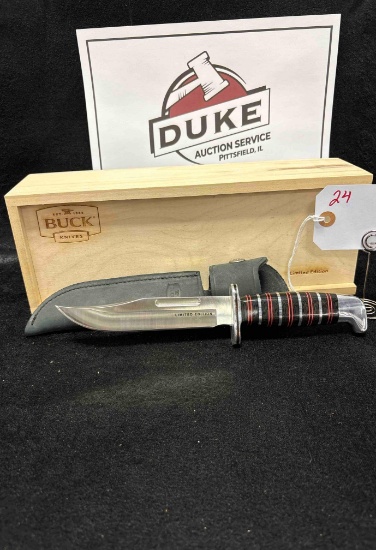 Buck 119 Red Widow Limited Editon 157 of 250 In Wooden Box