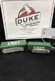 2 - CRKT One Model 5320 Vizzle and Model 6433 Kith Black (x2)