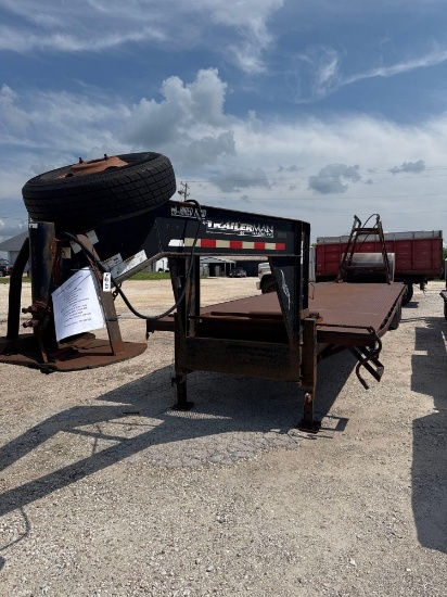 2006 TRAILERMAN GOOSENECK TRAILER , 32 FT PLUS 5 FT DOVETAIL , 102 INCHES WIDE