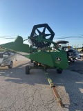 JOHN DEERE GRAIN HEAD WITH CART - WIRED FOR A CASE COMBINE