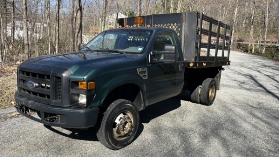 2008 F-350 Rack Body Dump Truck 4x4. 61k Miles.