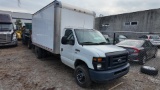 2013 Ford E-350 White Van Box Truck.