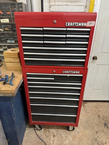 Craftsman 2 Piece 21 Drawer Tool Chest w/ Upper Storage