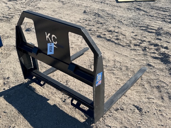 Skid Steer Quick Attach Pallet Forks,