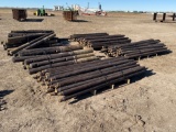 3 Rail Wooden Fence With Posts