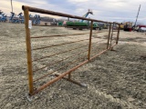 24 foot freestanding panel with gate