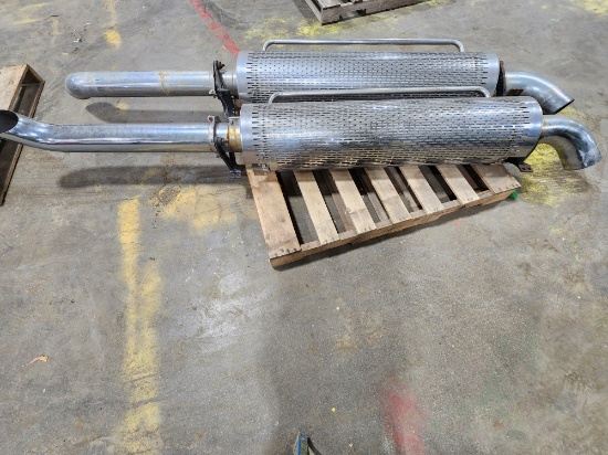 5 IN EXHAUST STACKS W/ MUFFLERS
