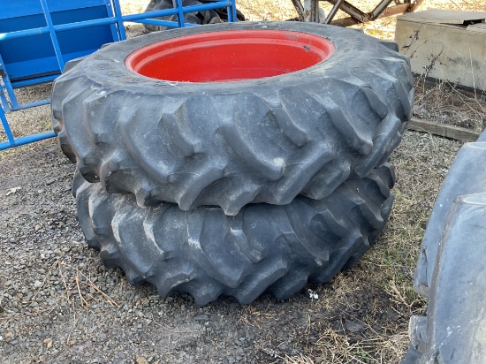 2-Duals 18.4x38 Tires