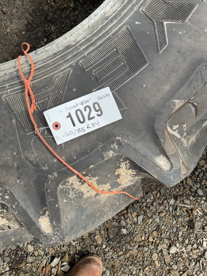 1- Goodyear 460/85R34 Tires (18.4x34)