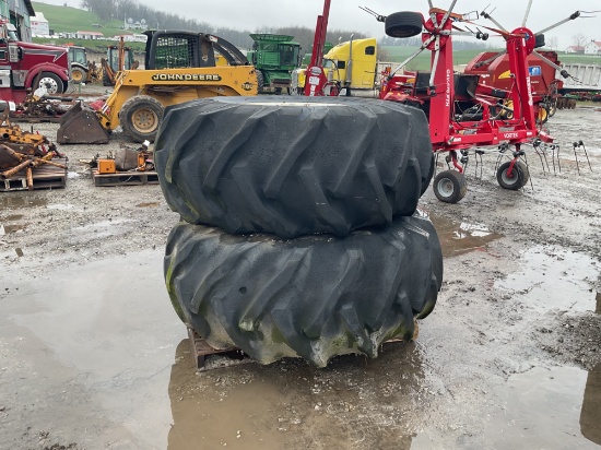 2- Goodyear 23.1x26 10 Bolt Tires