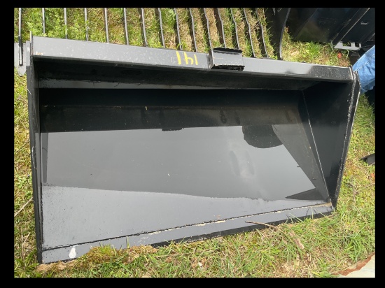 skid steer smooth edge material bucket