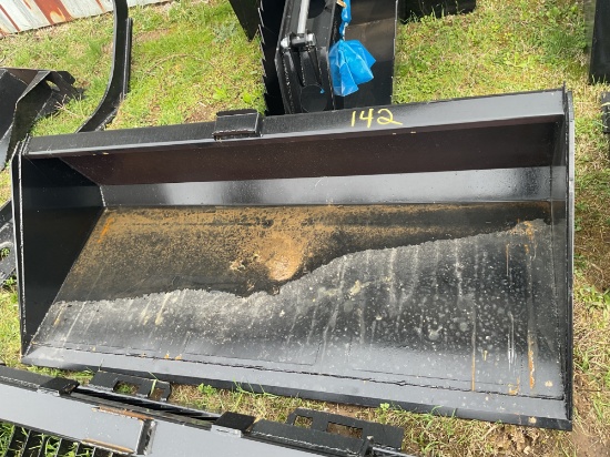skid steer smooth edge material bucket