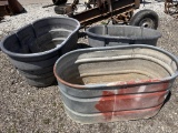 3 LIVESTOCK WATERING TROUGHS