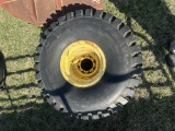 TIRES OFF OF PEANUT COMBINE
