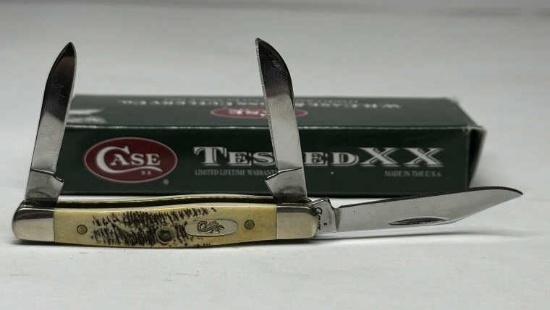 CASE XX 2007 BONE STAG STOCKMAN KNIFE