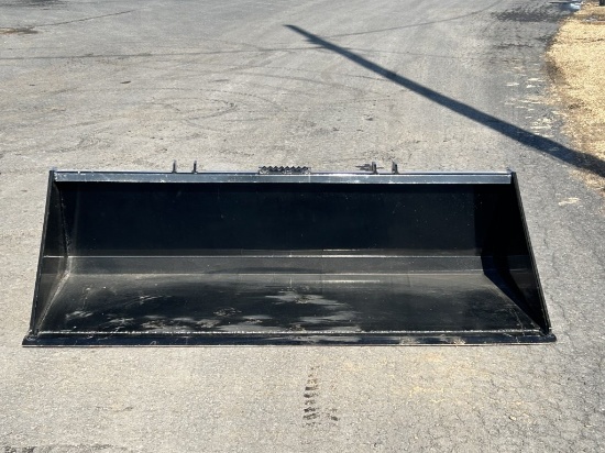 New Hd 72" Smooth Skid Steer Bucket Shm Brand