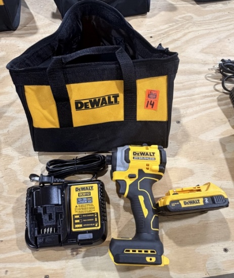 Dewalt Impact, Battery, Bag & Charger
