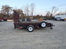 12FT BUMPER PULL TRAILER W/ WINCH