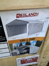 12FT X 20FT ENCLOSED SIDES CARPORT