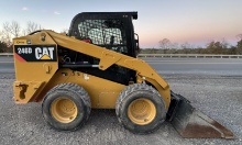CATERPILLAR 246D LOW HOURS RUBBER TIRE SKID