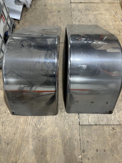 Semi Truck stainless steel fenders