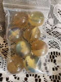 Plastic marble l es w/pictures inside