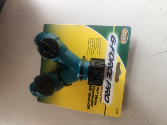 New water hose y  w/shut offs